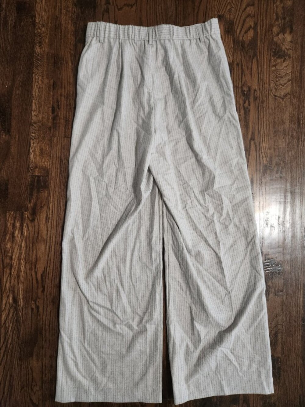 Z Supply Evette Pinstripe Pant in Sea Salt Light Grey size medium - Picture 8 of 8